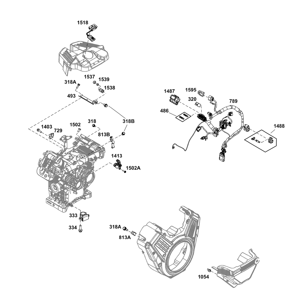 Controls Group Diagram and Parts List for 61G277-0044-J1  Briggs and Stratton Engine